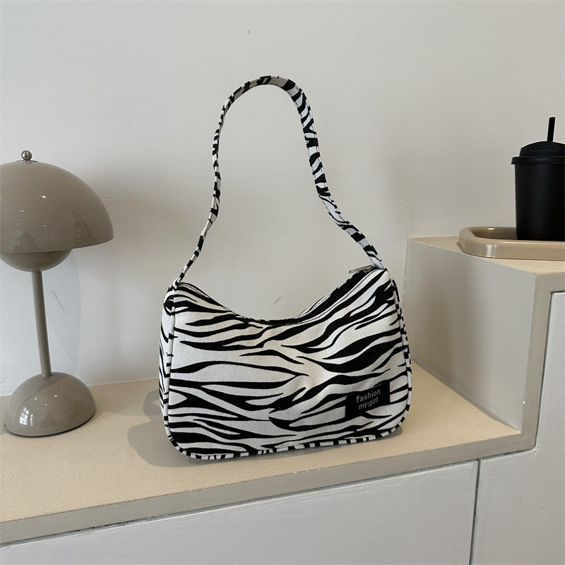 Wholesale Canvas Cow Pattern Shoulder Bag